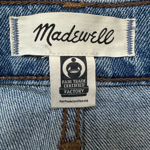 Madewell The Perfect Vintage Jeans Cut-off High Rise Straight Leg. - Picture 9 of 14